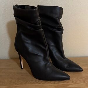 Jessica Simpson Black Heeled Slouchy Stiletto Boots